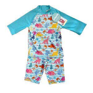 JoJo Maman Bébé UPF 50 2-Piece Sun Protection Suit (1-2y)